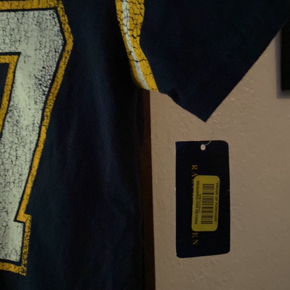 NWT Polo By Ralph Lauren Navy Blue Printed Crew Neck T-Shirt - Picture 4 of 5